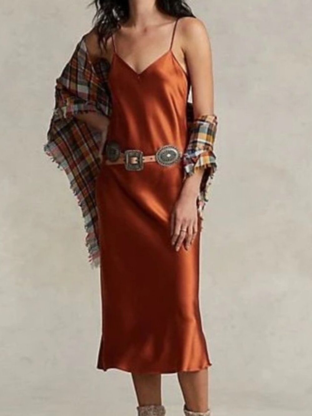 Polo Ralph Lauren Luxe Mulberry Silk Sz. 6 Slip Dress NWOT - Picture 3 of 10